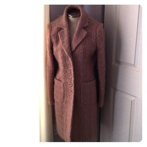 Pale Pink Wool Coat